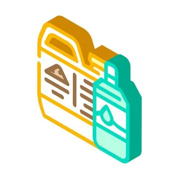 Odor neutralizer compost isometric icon vector illustration Stock Illustration