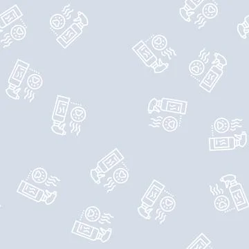 Odor neutralizer line seamless pattern Stock Illustration