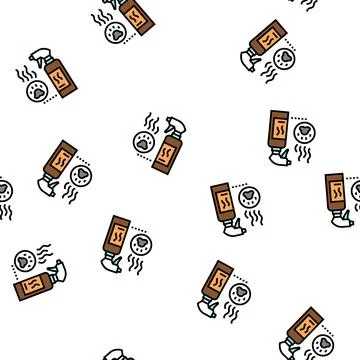 Odor neutralizer vector seamless pattern Illustrazione stock