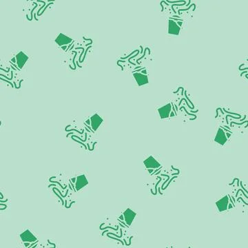 Odor smell glyph vector seamless pattern Illustrazione stock