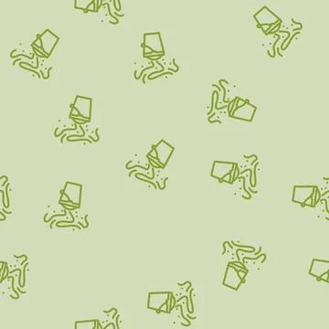 Odor smell line vector seamless pattern 库存插图