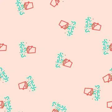 Odor smell vector seamless pattern 스톡 일러스트