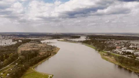 Odra river in Wrocław 库存影片 88439606