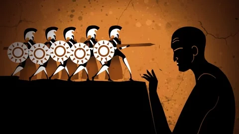 Odysseus and the argonauts blinding the cyclops polyphemus Stock-Footage 327517099