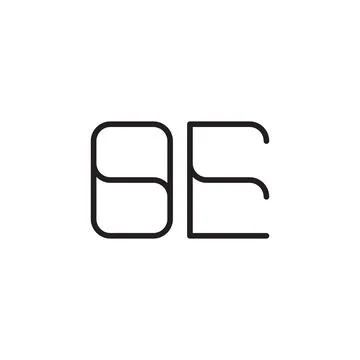 Oe initial letter vector logo icon Illustrazione stock