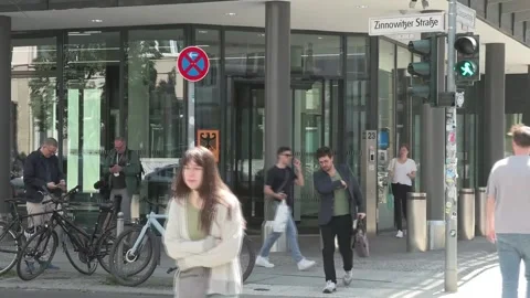 OECD urges Germany to accelerate reforms to overcome economic stagnation, Berlín Stock Footage 311119385