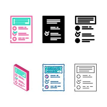 Offboarding ux ui design types color icon vector 스톡 일러스트