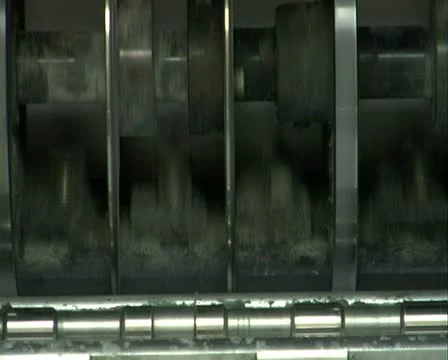 Offcet 1. offset printing machine in operation Stock Footage 11387702