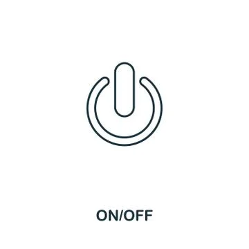 On Offcreative icon. Simple element illustration. On Offconcept symbol design Stock Illustration
