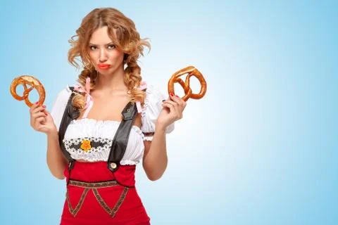 Offended girl. Stock Photos