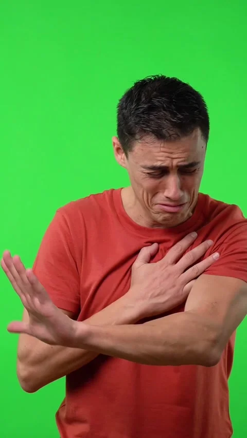 Offended man crying who does not want to speak. 動画素材 244745559