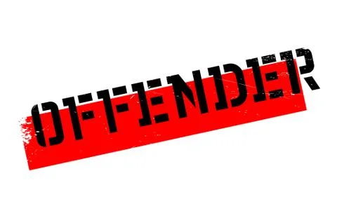 Offender rubber stamp Stock Illustration