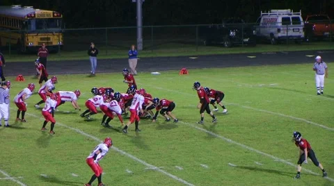 Offense Completes Pass 04 動画素材 8663748