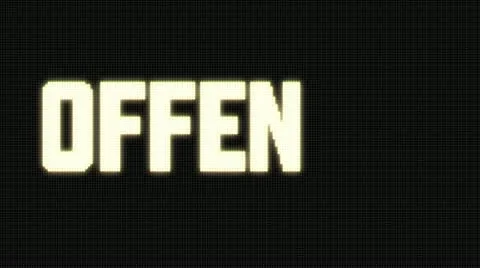 OFFENSE! on Jumbotron LED screen Stock Footage 22418839