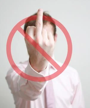 Offensive behaviour Stock Illustration