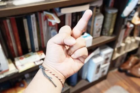 Offensive Hand Gesture Stock Photos
