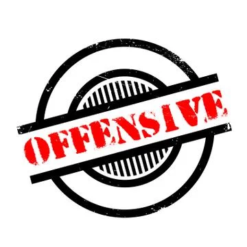 Offensive rubber stamp Stock Illustration