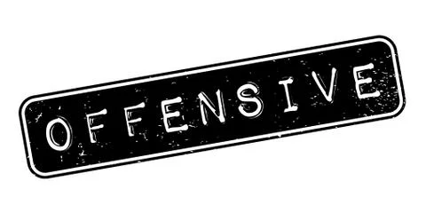 Offensive rubber stamp Stock Illustration