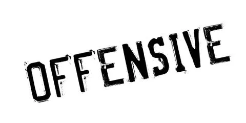 Offensive rubber stamp Stock Illustration