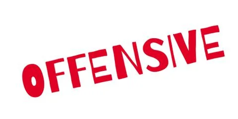 Offensive rubber stamp Stock Illustration