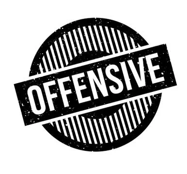 Offensive rubber stamp Stock Illustration