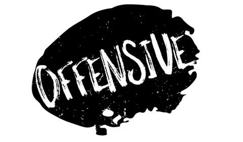 Offensive rubber stamp Stock Illustration