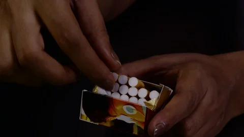 Offer a Cigarette Video stock 129334150