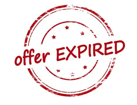 Offer expired Stock Illustration