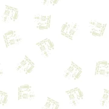 Offer ico glyph seamless pattern Illustrazione stock