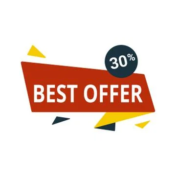 Offer icon. Creative element design from shopping sticker icons collection Stock Illustration