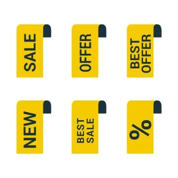 Offer icon. Creative element design from shopping sticker icons collection Stock Illustration