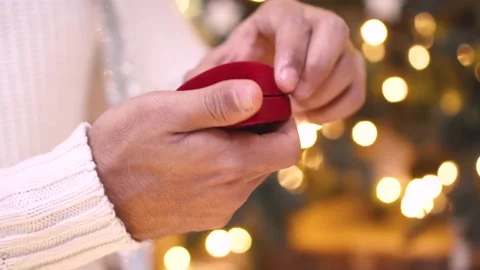 An offer of marriage. Stock Footage 144873946