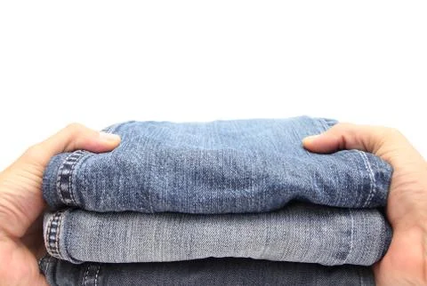 Offering jeans 스톡 사진