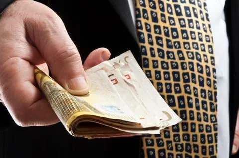 Offering money Stock Photos