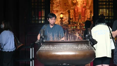 Offering prayers Stock Footage 234798431