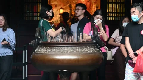 Offering prayers Stock Footage 234798450