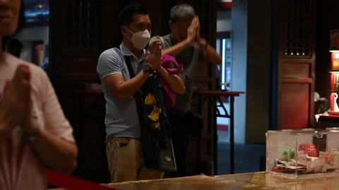 Offering prayers Stock Footage 234798471