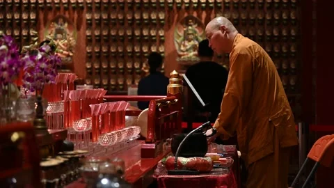 Offering prayers Stock Footage 234798472