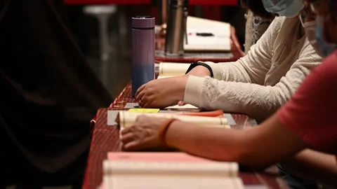 Offering prayers Stock Footage 240376458