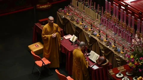 Offering prayers Stock Footage 240376521