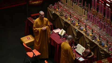 Offering prayers Stock Footage 240376536