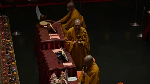 Offering prayers Stock Footage 240376550