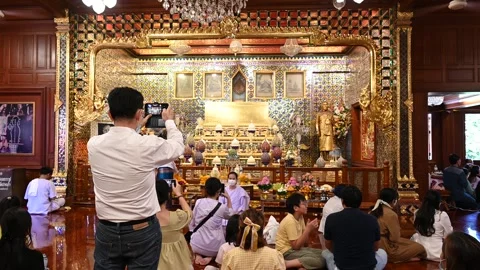 Offering prayers Stock Footage 240385005