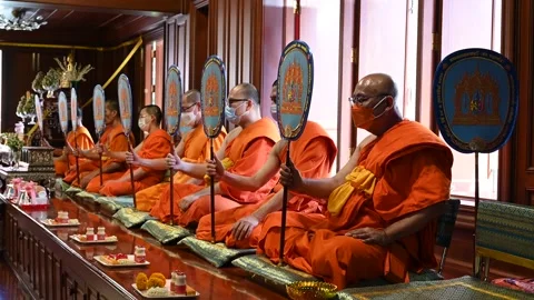 Offering prayers Stock Footage 240385125