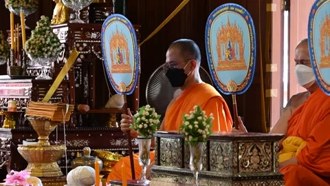 Offering prayers Stock Footage 240385538