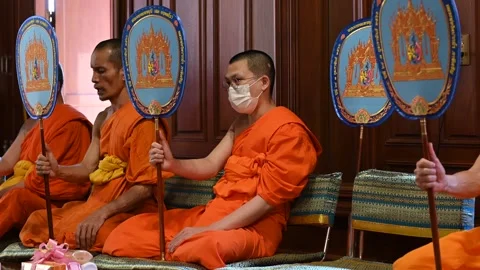 Offering prayers Stock Footage 240385602