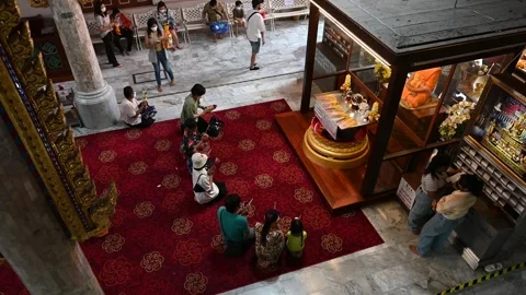 Offering prayers Stock Footage 240385622