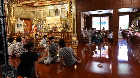 Offering prayers Stock Footage 240385630