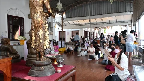 Offering prayers Video stock 240385685