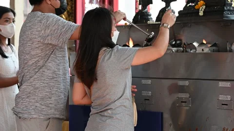 Offering prayers Video stock 240386536